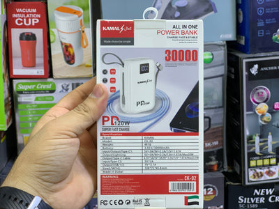 30000mah and 120w Fast Charging Mobile Power Bank