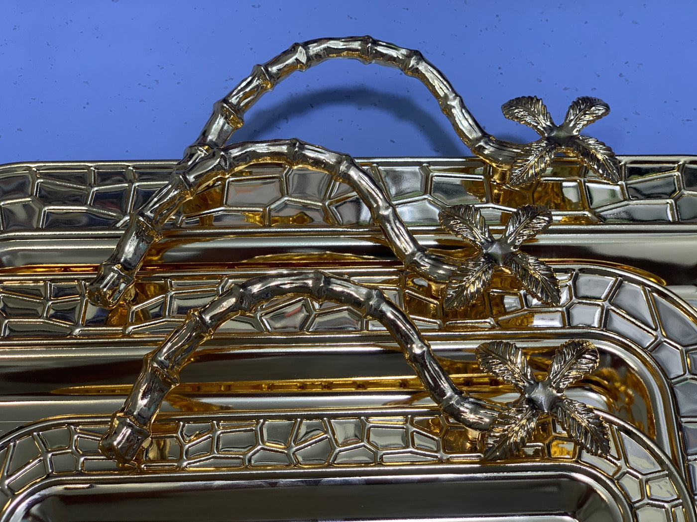 Stainless steel Golden Tray set Model H-1 Golden