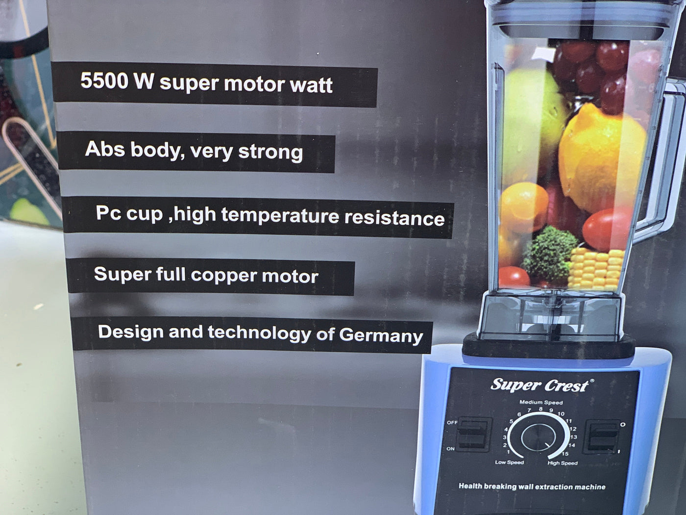 Super Crest Blender and Juicer Model: SCT-8008
