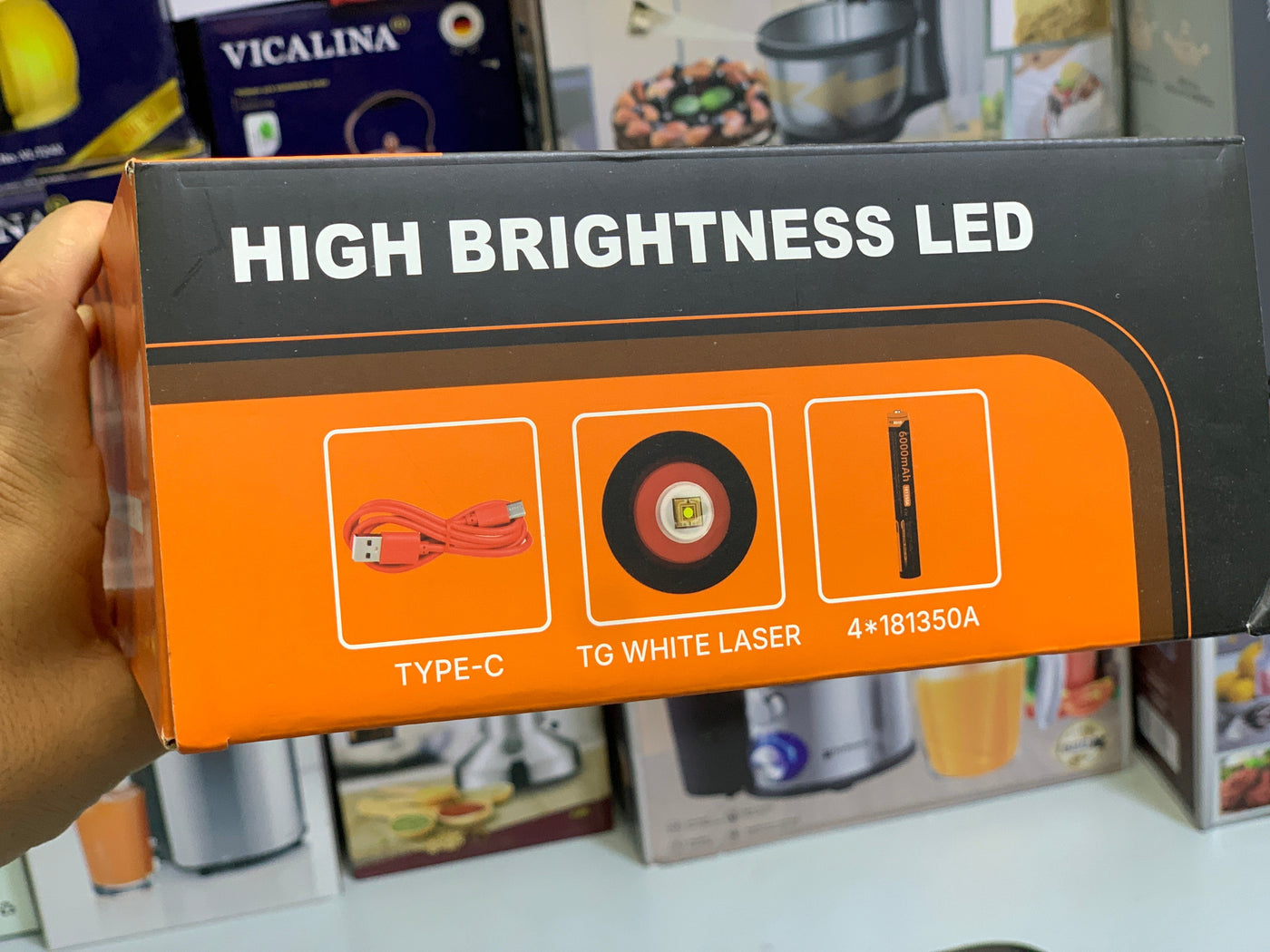 LED Flashlight | Portable Torch Long Range Model: YM-G500
