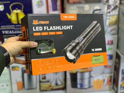 LED Flashlight | Portable Torch Long Range Model: YM-G500