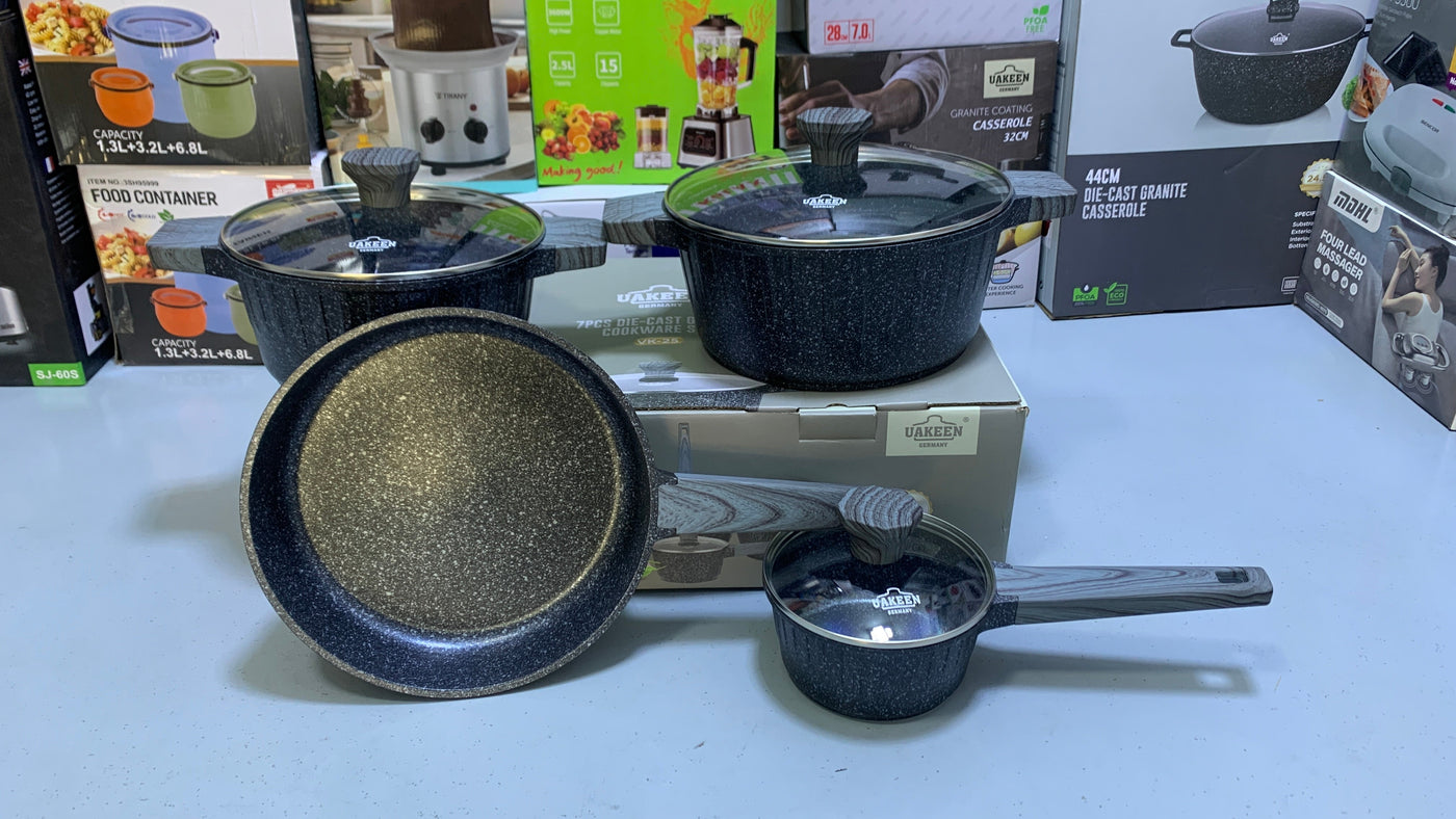 7 Pieces UAKEEN Brand Cookware Set