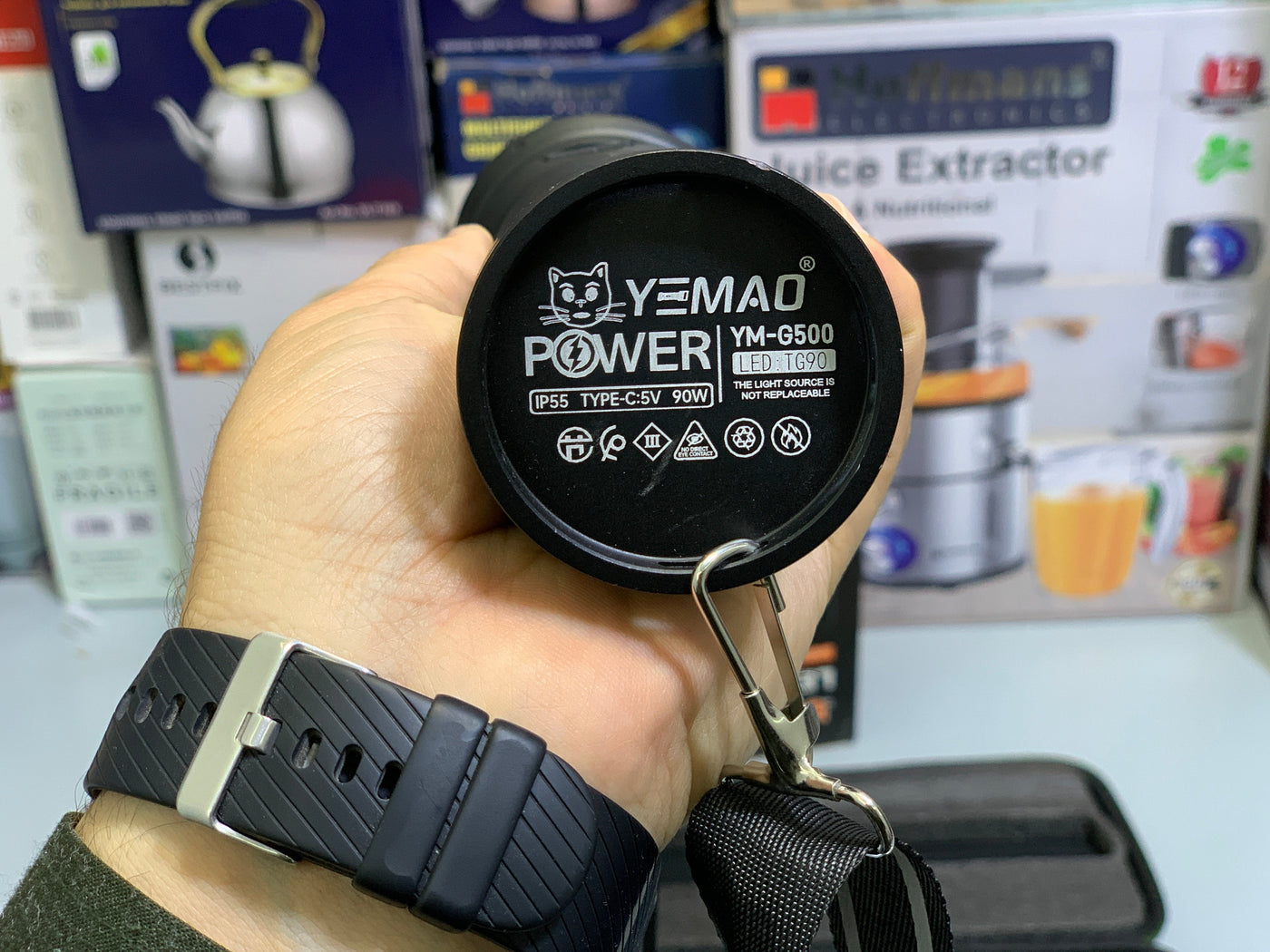 LED Flashlight | Portable Torch Long Range Model: YM-G500