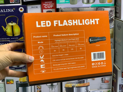 LED Flashlight Ym-G501 | Camping Torch