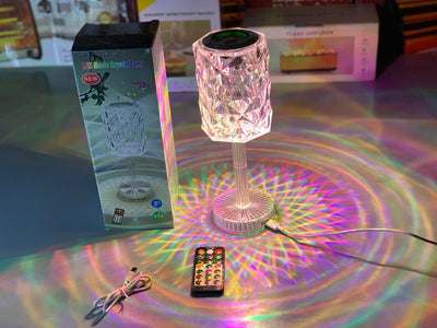 Crystal LED Light with High Quality Speaker 2 in 1 Lamps for Bedroom