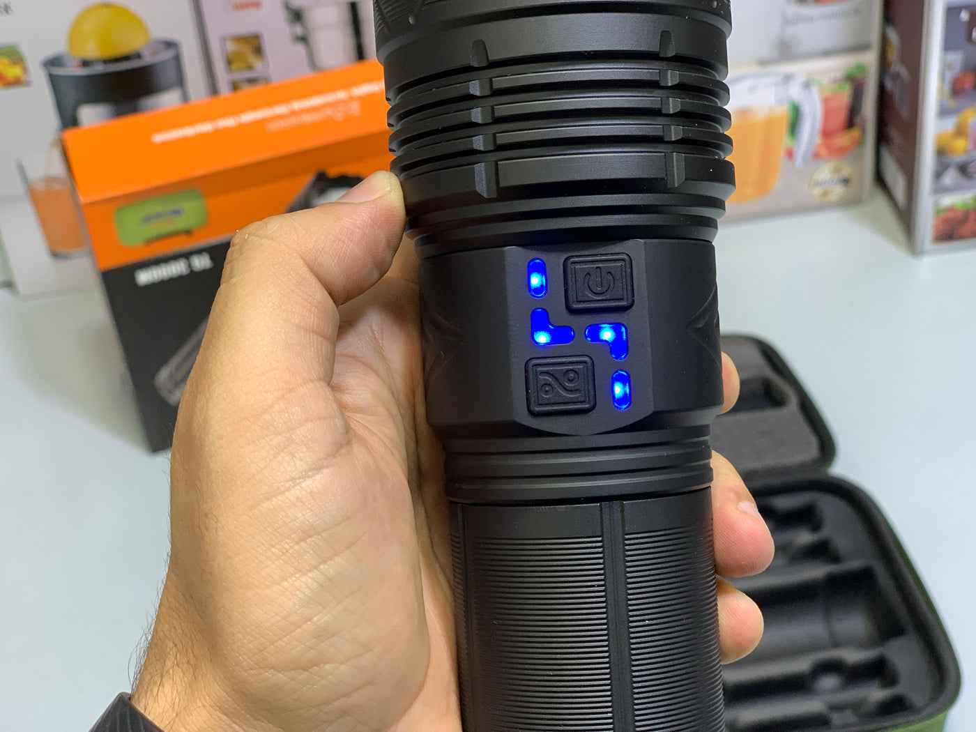 LED Flashlight | Portable Torch Long Range Model: YM-G500