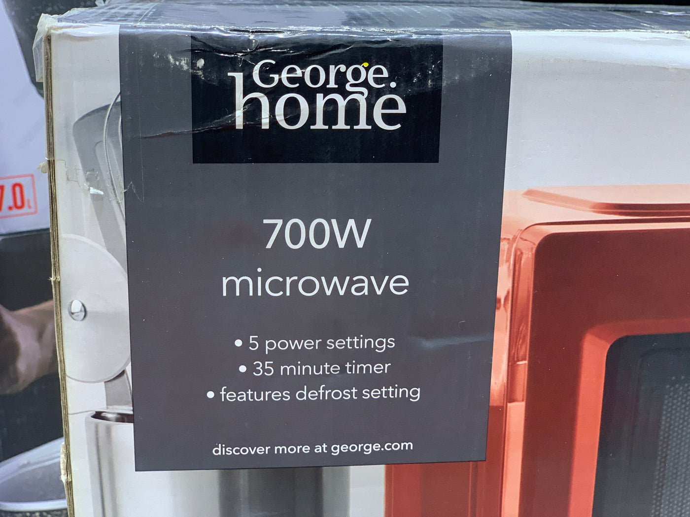 George Home Microwave  17L 700w , 3 Pin Switch
