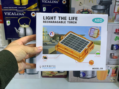 IP66 ABD Rechargeable Light | Solar Light | Private Street Lamp without Electricity