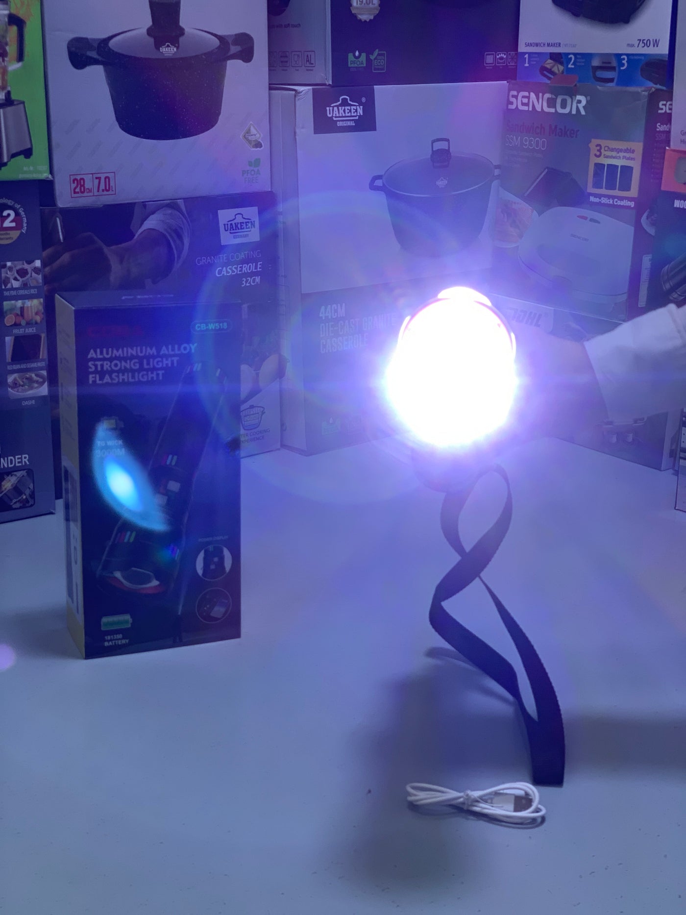 Coba Aluminum Allay Flashlight, Handheld Torch Model: CB-W518