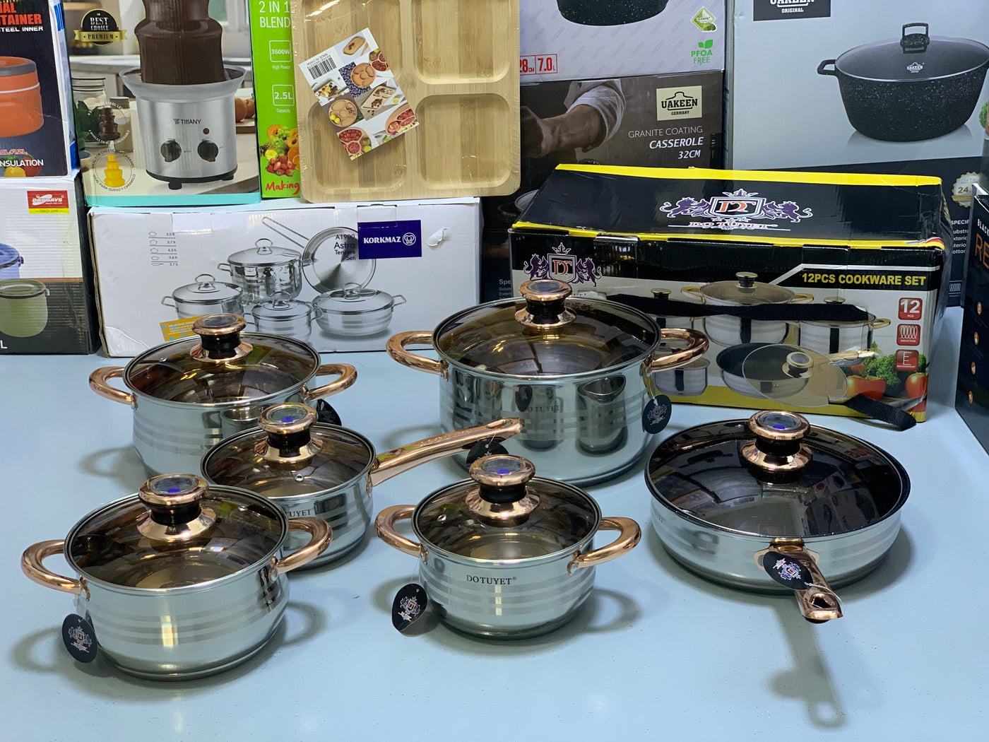 12 Pieces Cookware set Stainless Steel , Do Tuyet Vietnam Brand