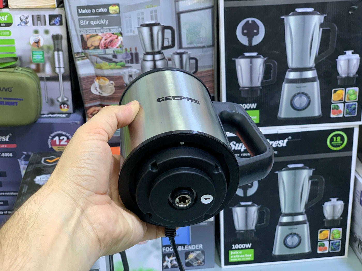 Geepas Multi Functional Chopper 3L and 500w Stainless Steel blades with 2 Year warranty