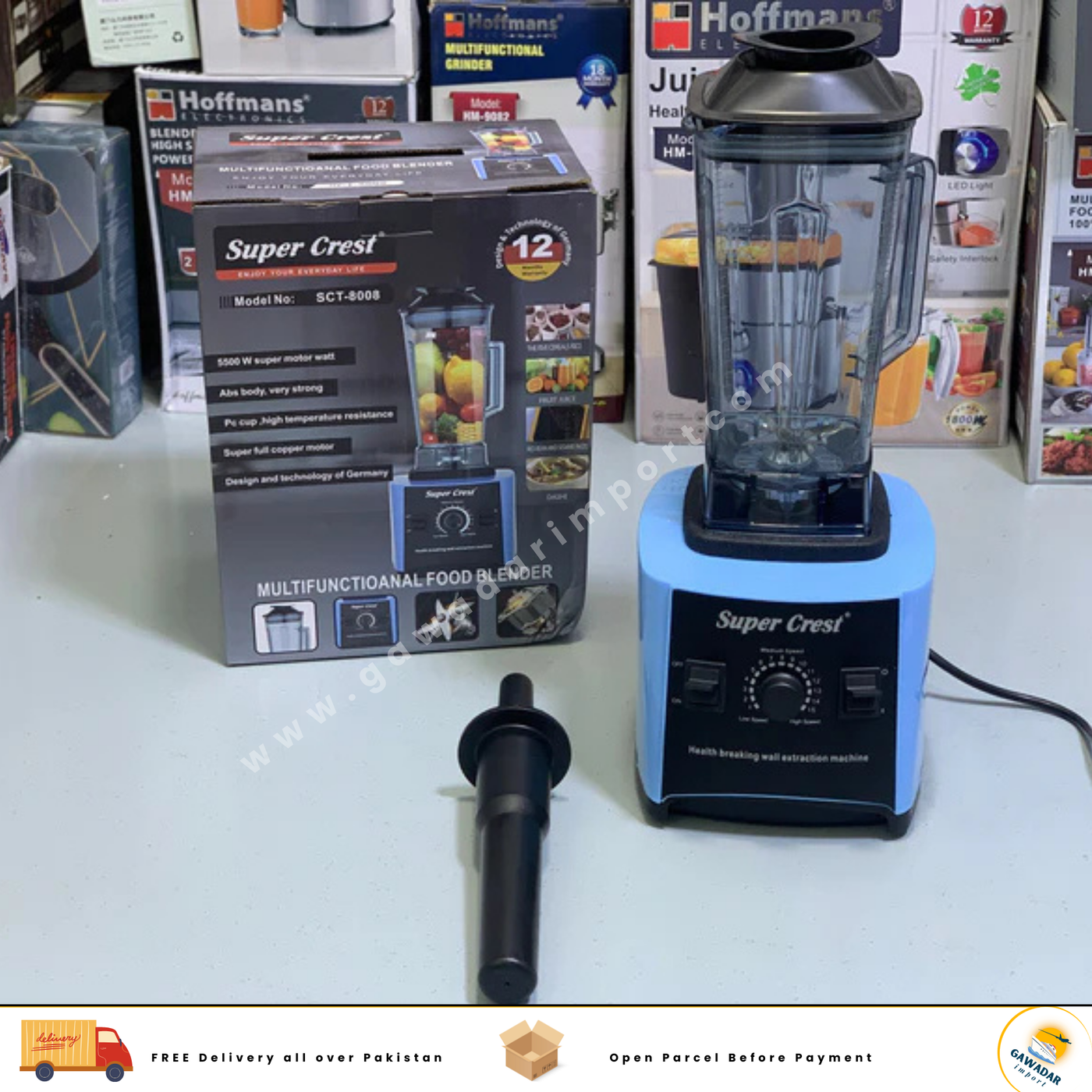 Super Crest Blender and Juicer Model: SCT-8008