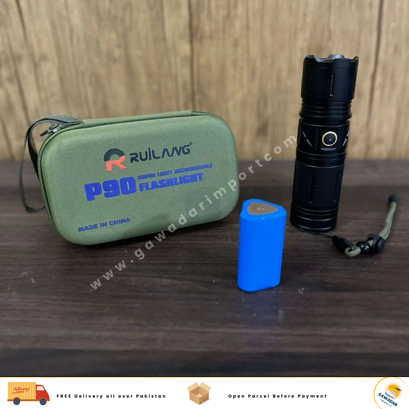 Gawadar Import™ Original P90 Torch 1 kilomter Range Lot Imported