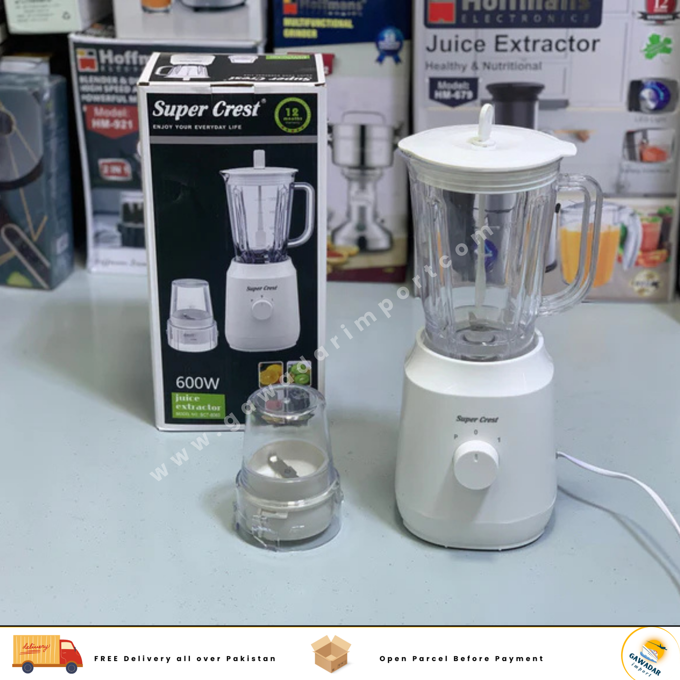 Super Crest 2 in 1 Juicer Model: SCT-8063