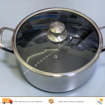 Laser Coating Deep Casserole 10cm Depth 25.5cm Diameter