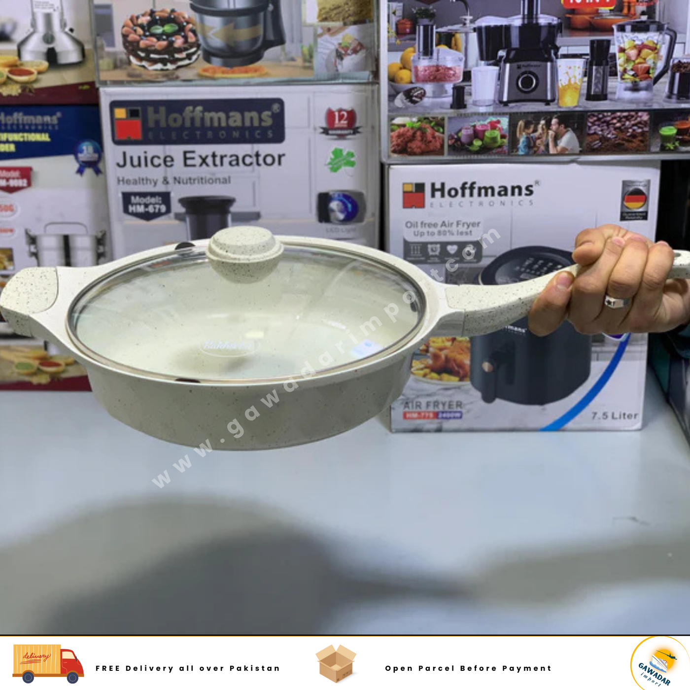 Granite Coated Deep Frying Pan 28 cm