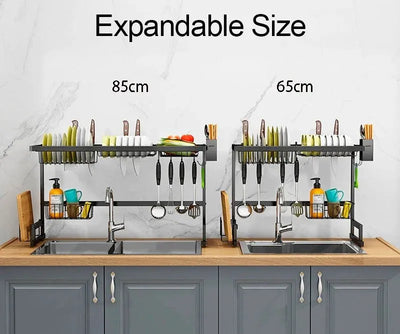 Gawadar Import™ Stainless Steel Multipurpose Kitchen Rack, Wall Mount